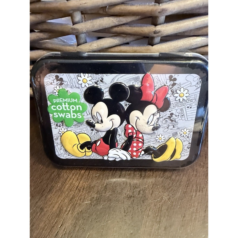 Disney Mickey Minnie Mouse 30 Qtips cotton swabs collector series #6